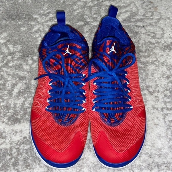 Red and Blue Nike Jordan's Size 12.5 - Picture 2 of 6